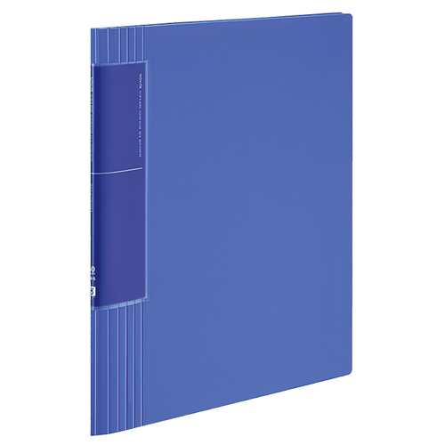 ｸﾘﾔｰﾌﾞｯｸ(ﾉﾋﾞｰﾀ)(ｳｪｰﾌﾞｶｯﾄﾎﾟｹｯﾄ･固定式)A4ﾀﾃ 背幅12-60mm 青 1ｾｯﾄ(10冊)画像