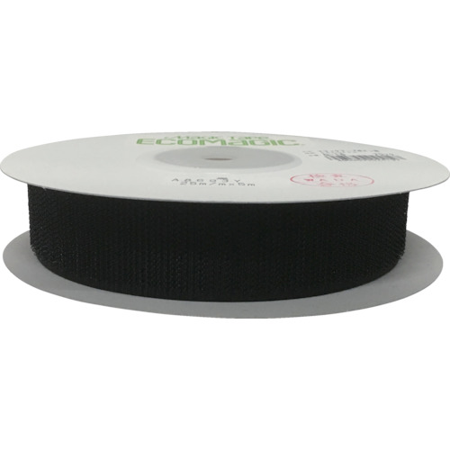 面ﾌｧｽﾅｰ ﾎﾞﾋﾞﾝ巻A 25mm×5m ﾌﾞﾗｯｸ 1巻画像