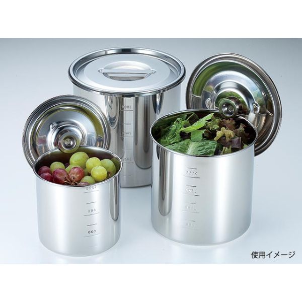 UK 丸・深型キッチンポット・目盛付10cm YUKIWA画像