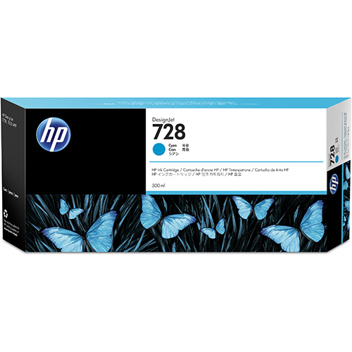 HP728 ｲﾝｸｶｰﾄﾘｯｼﾞ ｼｱﾝ 300ml F9K17A 1個画像