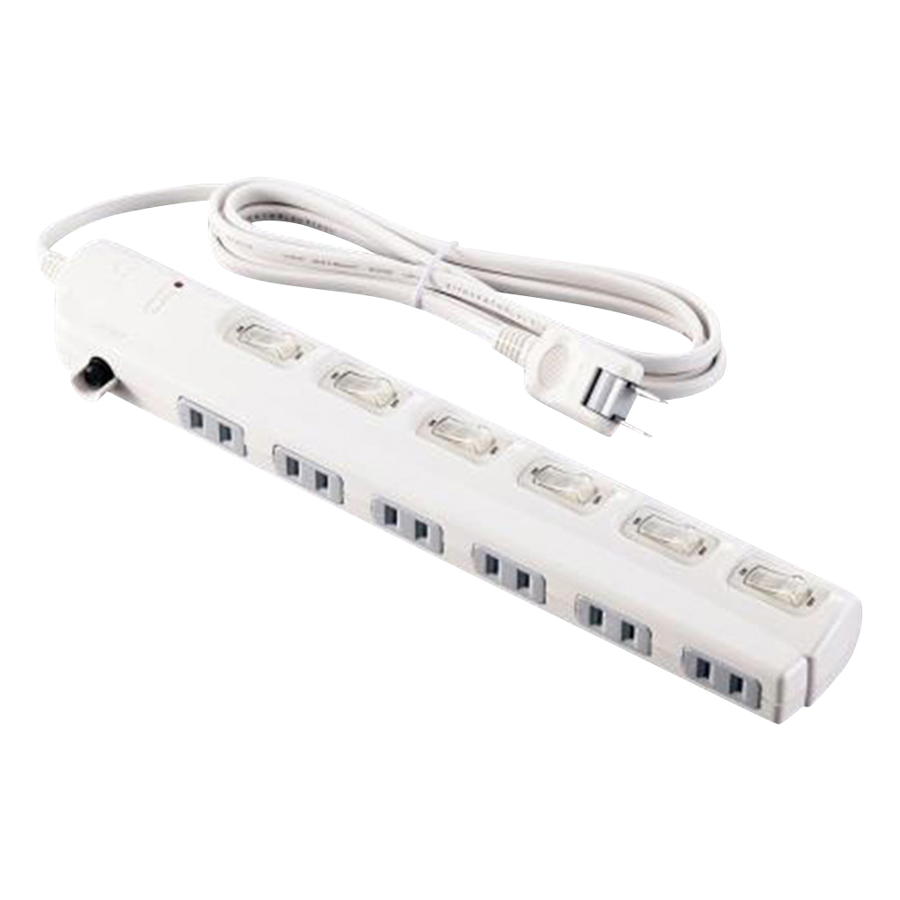 OAタップ　コード2m　コンセント6個口画像