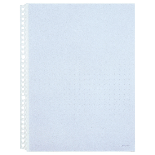 ｶﾗｰﾍﾞｰｽﾎﾟｹｯﾄ A4ﾀﾃ 2･4･30穴 青 1ﾊﾟｯｸ(10枚)画像