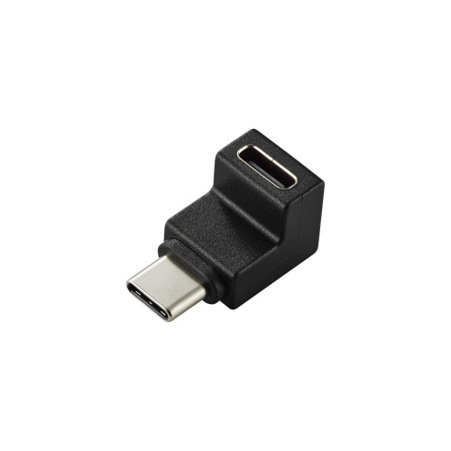 USB-C　L字変換アダプタ　縦向き　ブラック