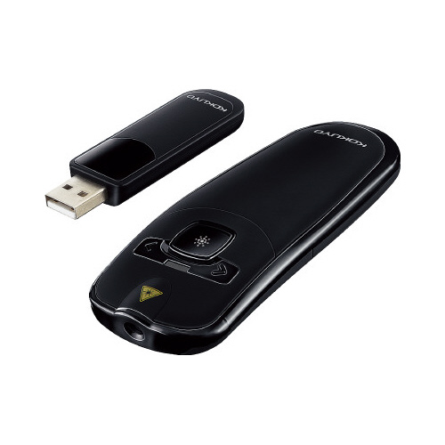 レーザーポインターｆｏｒＰＣ　パワポ機能付ブラック