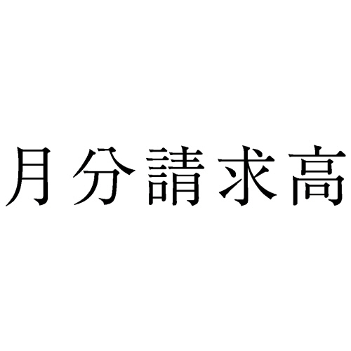 勘定科目印 959 月分請求高 1個画像