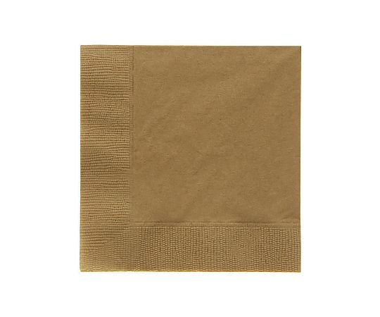 カラー2PLYナプキン マロングラッセ 約25cm 50枚画像