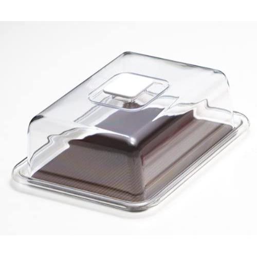 製菓・製パン用品 MT-1132 クリアラブリーハット 角ケーキ 特大 ブラウン画像