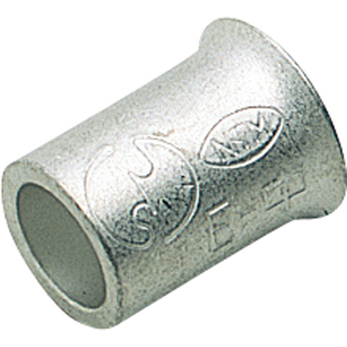 裸圧着ｽﾘｰﾌﾞ 終端重ね合わせ用 全長10.5mm 1ﾊﾟｯｸ(30個)画像