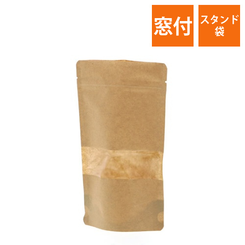 チャックスタンド袋 BP12－20 窓付クラフト画像