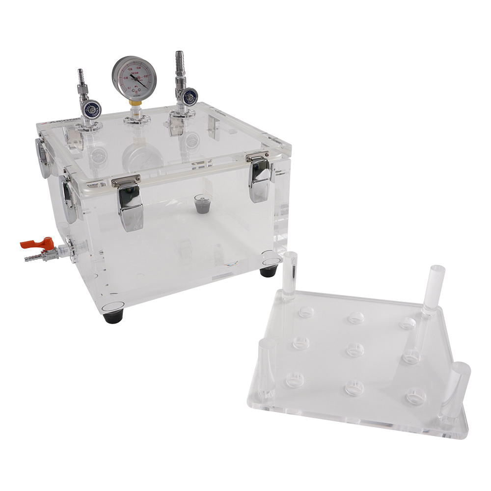 リークテスト用真空デシケーター　300×300×220