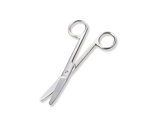 外科剪刀（ディスポタイプ6本入）　両鈍　曲