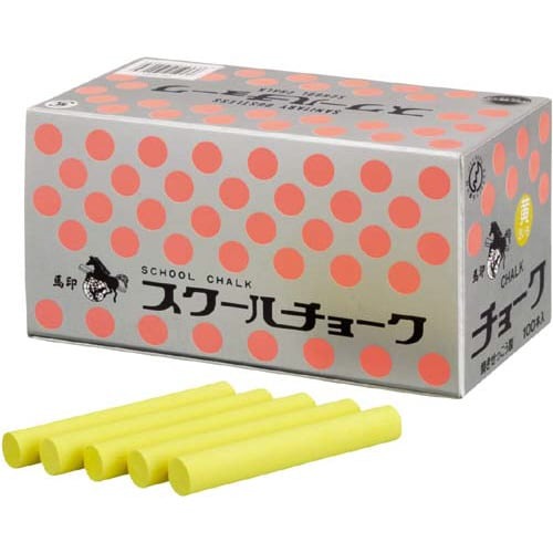 スクールチョーク　黄　１００本画像