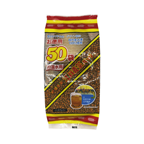 常陸屋　徳用江戸麦茶　７ｇ・５０袋入画像