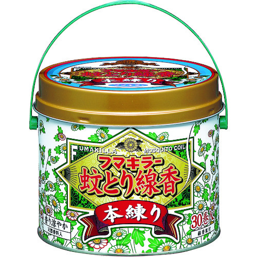 フマキラー　蚊とり線香本練り３０巻缶入画像