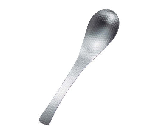 18-8　和味　槌目入　レンゲスプーン　穴無画像