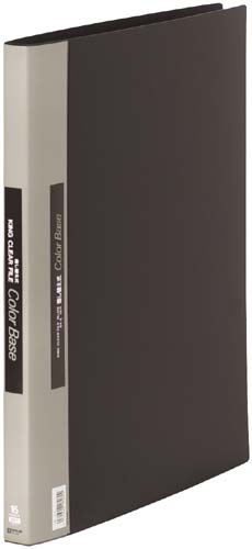 カラーベース差替式Ｂ４縦３６穴背幅２５ｍｍ黒５冊