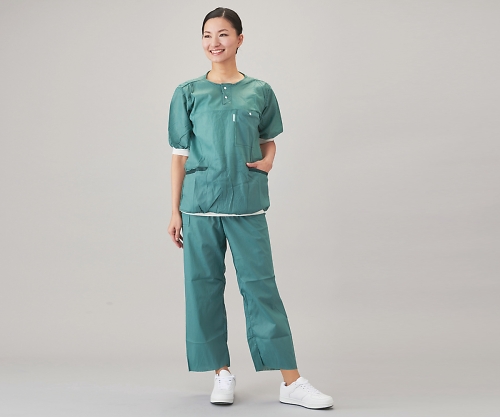 スクラブスーツ（ディスポタイプ上着・袖・裾カフ付） S 1袋（12枚入）画像