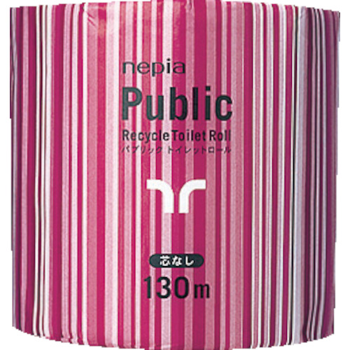 ネピア　トイレットペーパー　パブリックトイレットロール１３０ｍ　芯なし　６０個入り画像