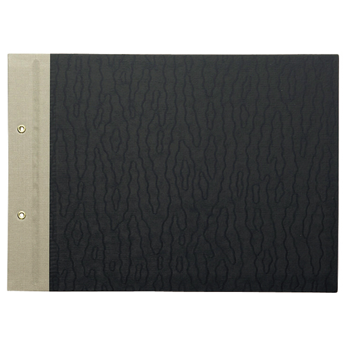 とじ込表紙 ｸﾛｽ貼り A4ﾖｺ 2穴 1ｾｯﾄ(10組20枚:1組2枚×10ﾊﾟｯｸ)画像