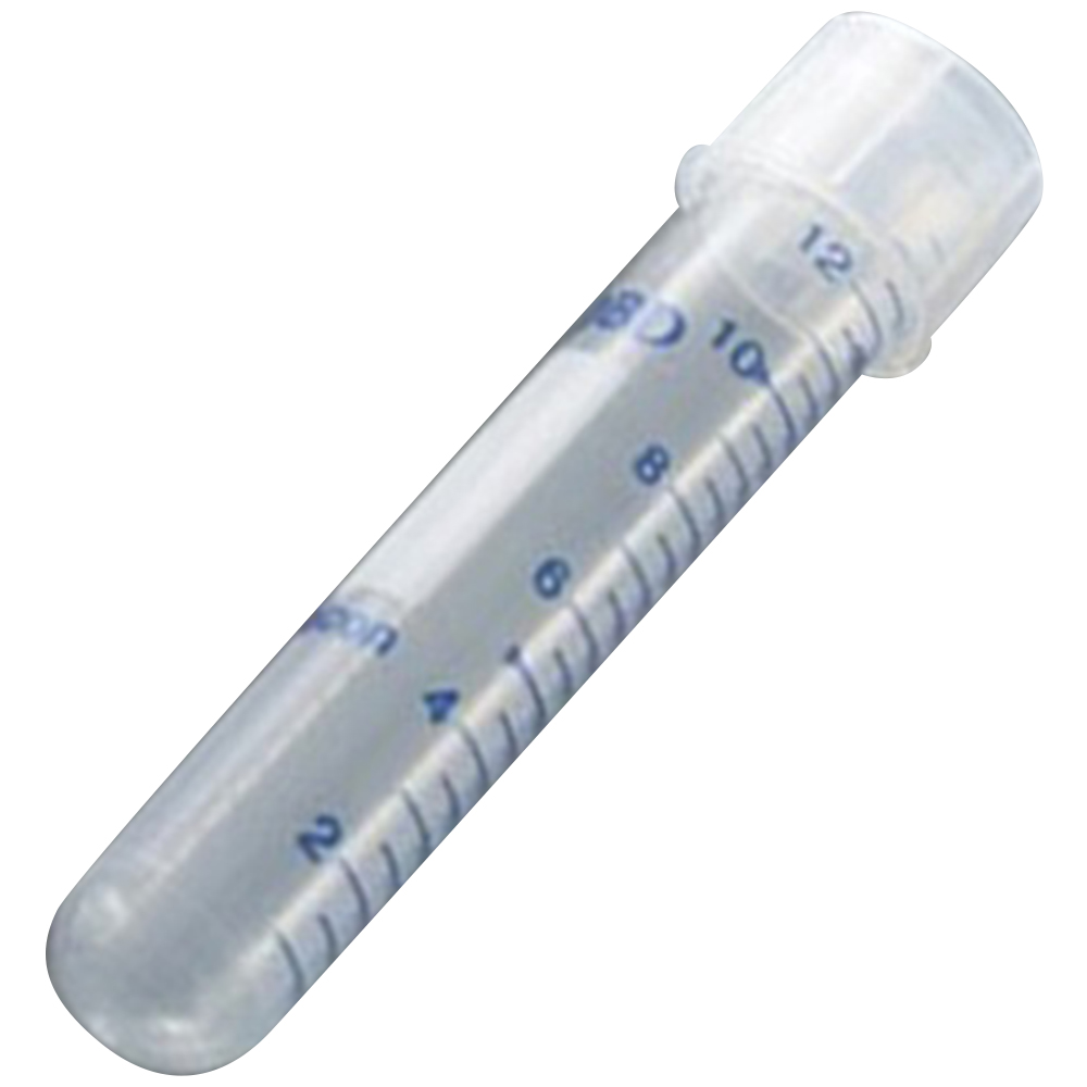 ラウンドチューブ PP 14mL ツーポジションキャップ付き 1箱（500本入）