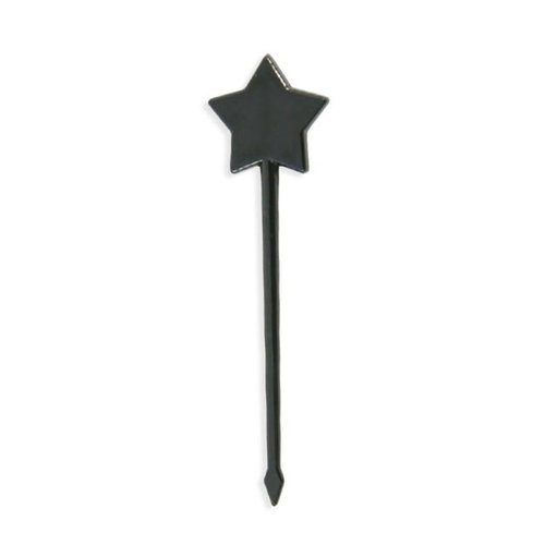 弁当ピック 星型ピックス＃60 バラ 黒色 アサヒ徳島 [ケース販売]