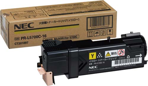 ＮＥＣ　ＰＲ－Ｌ５７００Ｃ－１６　トナー　イエロー