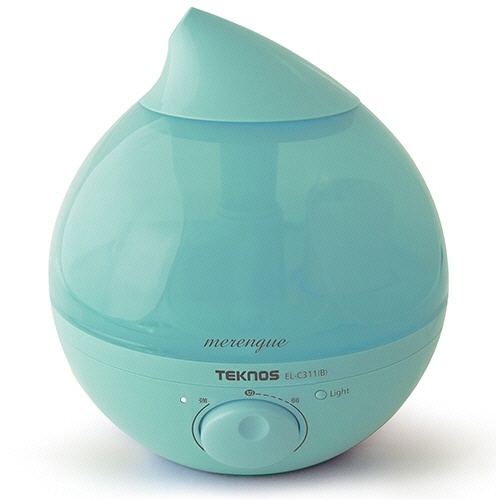 TEKNOS　LED　滴型超音波加湿器　メレンゲ　2.8L　ブルー　1台画像