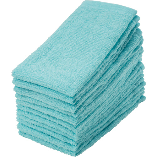 作業用おしぼりﾀｵﾙ ﾌﾞﾙｰ 1ﾊﾟｯｸ(12枚)画像