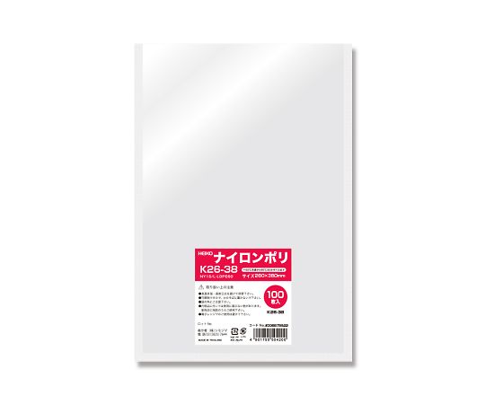 HEIKO ポリ袋 ナイロンポリ K26-38 100枚画像