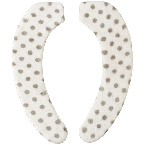 Petapon ふっくら便座ｼｰﾄ ﾎﾞｱﾀｲﾌﾟ ﾄﾞｯﾄﾓﾉﾄｰﾝ ﾎﾜｲﾄ 1ﾊﾟｯｸ画像