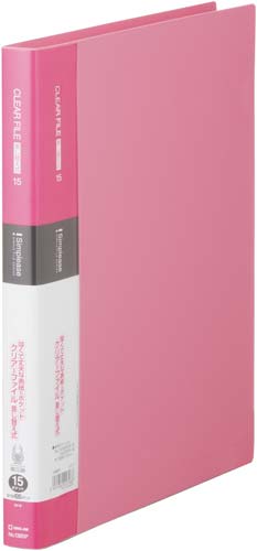 シンプリーズクリアーＦ差替式桃Ａ４縦背幅２５ｍｍ画像