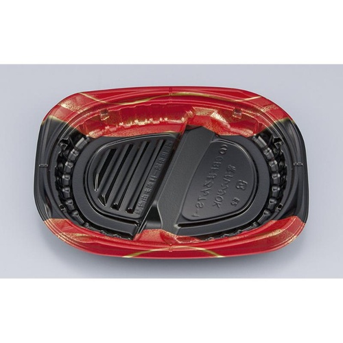 シーピー化成 弁当容器 CBFまろん7S-1 光重赤 本体画像