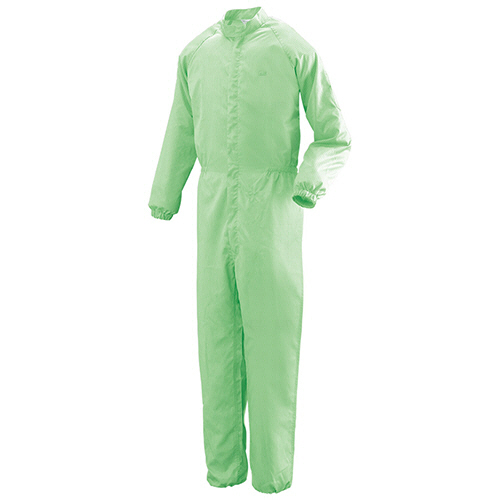 作業服 ｸﾘｰﾝｳｪｱ 一般型ｸﾘｰﾝｽｰﾂ ﾍﾟﾝﾎﾟｹｯﾄ付 C1031G ｸﾞﾘｰﾝ L 1着画像