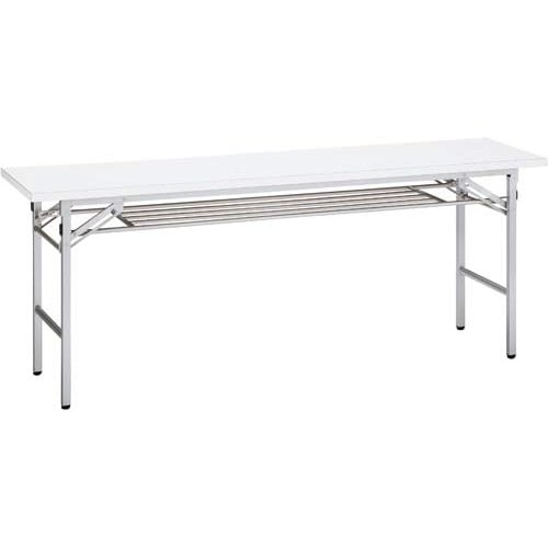 折りたたみテーブル幅１８００奥行４５０ホワイト画像