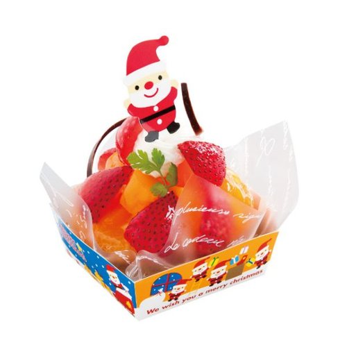 弁当ピック クリスマスケーキピック-ミニサンタ(100枚) ヘッズ 鮮やかなカラーのミニサンタが並ぶ100枚入りパッケージ