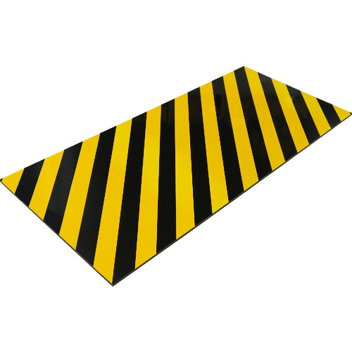 NEWﾄﾗｸｯｼｮﾝ(広幅) 厚さ8mm×幅450mm×長さ1m 黄/黒 1枚画像