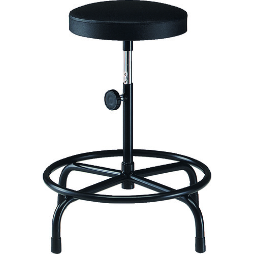 ＴＲＵＳＣＯ　作業用チェア　Φ３１５ＸＨ５００ー６４０　ブラック画像