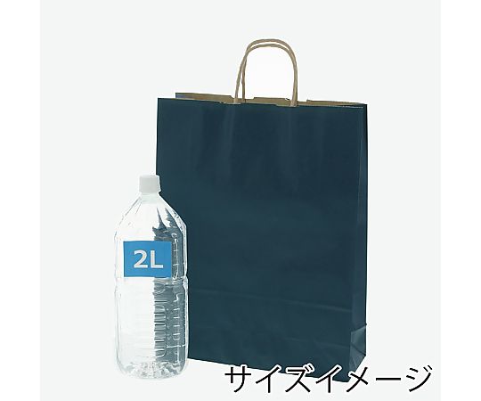HEIKO 紙袋 25チャームバッグ 25CB 2才 未晒 紺C 50枚 深い紺色の紙袋が50枚束になっている様子