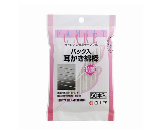 FC（ファミリーケア）　パック入り耳かき綿棒　50本入×10袋画像