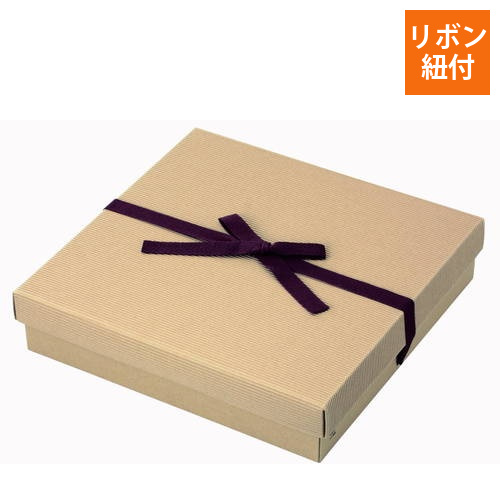 片段ギフトボックス リボン付き（320×327×高70mm）画像