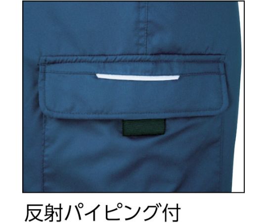 223　現場服　防寒ベスト　3L　黒 フロントジッパーとポケットが目立つ防寒ベストの詳細な表情