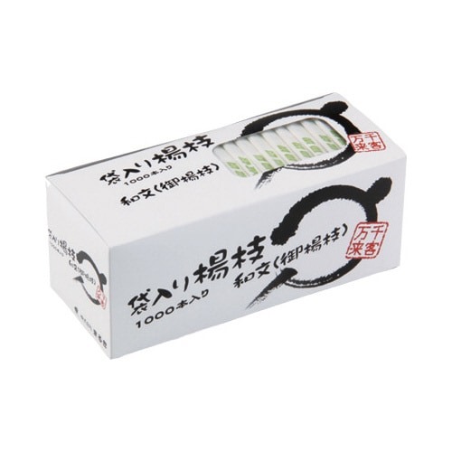 紙袋入楊枝　箱入り　１０００本入×１０画像