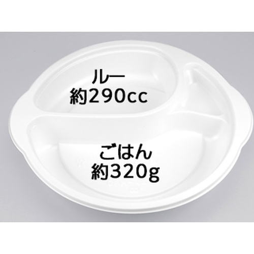 シーピー化成 カレー容器 BFカレー内10 ホワイト 本体 発泡画像