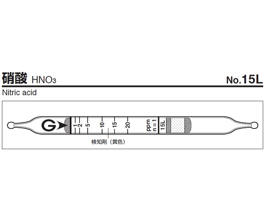 ガス検知管　硝酸画像
