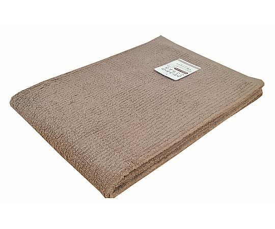 大判バスタオル 無撚糸リブカラー 70×140cm BROWN 1セット（10枚入）画像