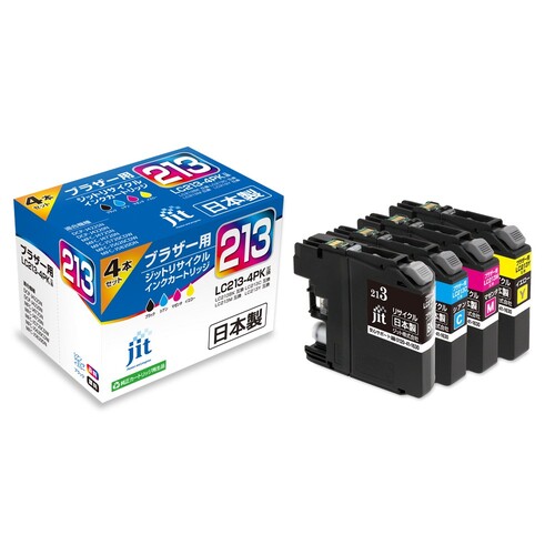 ブラザー brother LC213-4PK 4色セット 互換 リサイクルインクカートリッジ画像