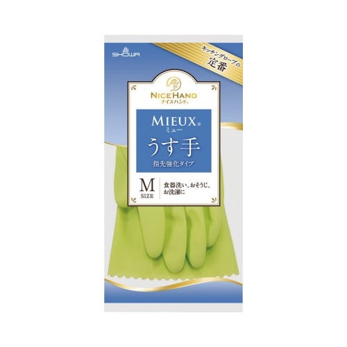 ナイスハンドミュー　薄手　Ｍ　グリーン　１双画像
