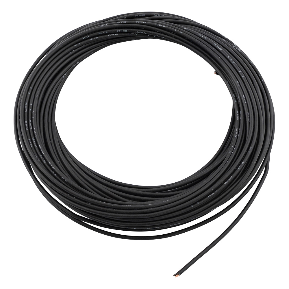 ビニル電線　黒 10m入