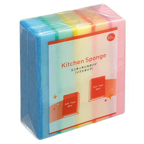 ﾐﾆｷｯﾁﾝｽﾎﾟﾝｼﾞ ｿﾌﾄ 1ｾｯﾄ(100個:20個×5ﾊﾟｯｸ)画像