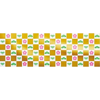 ビニール幕 松竹梅（金） ［60cm（H）］画像